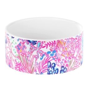 Lilly Pulitzer Dog / Pet Bowl: Splendor in the Sand